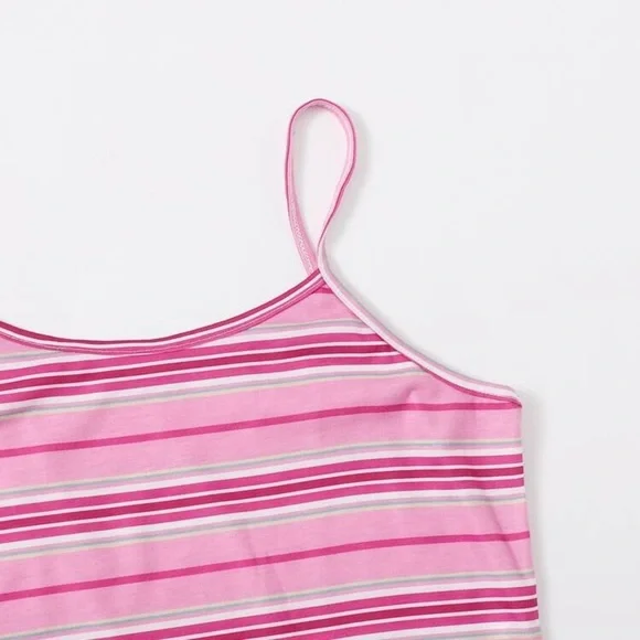 New Pink Striped Cami Sleepshirt Nightgown​ - Picture 3 of 5